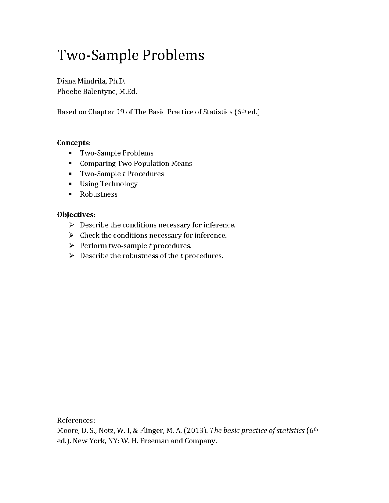 hypothesis testing with two samples examples